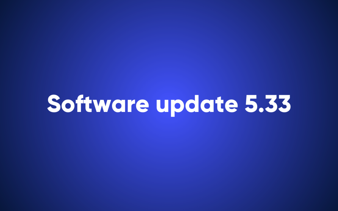 Software update 5.33